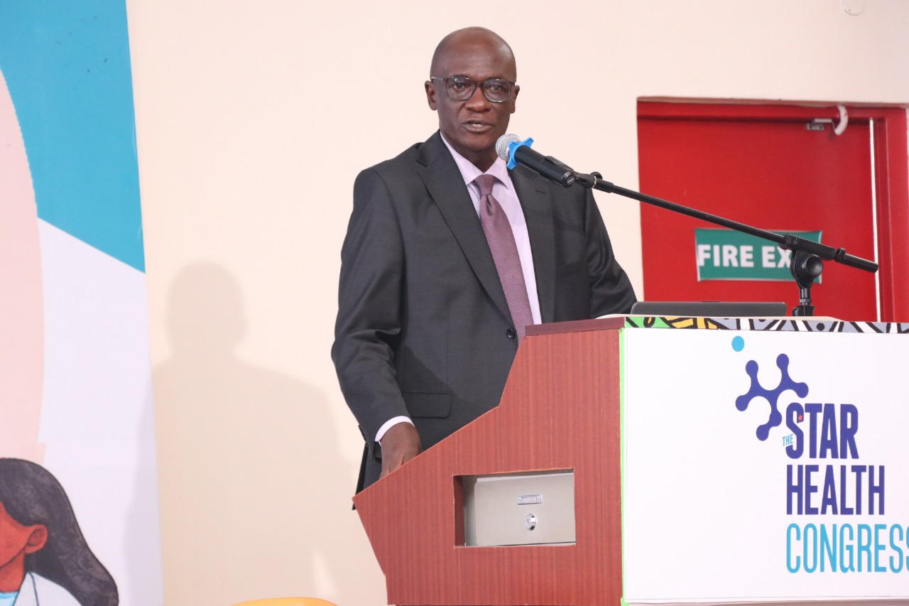 DG Amoth giving his opening remarks at the inaugural Star newspapers health congress in Nairobi