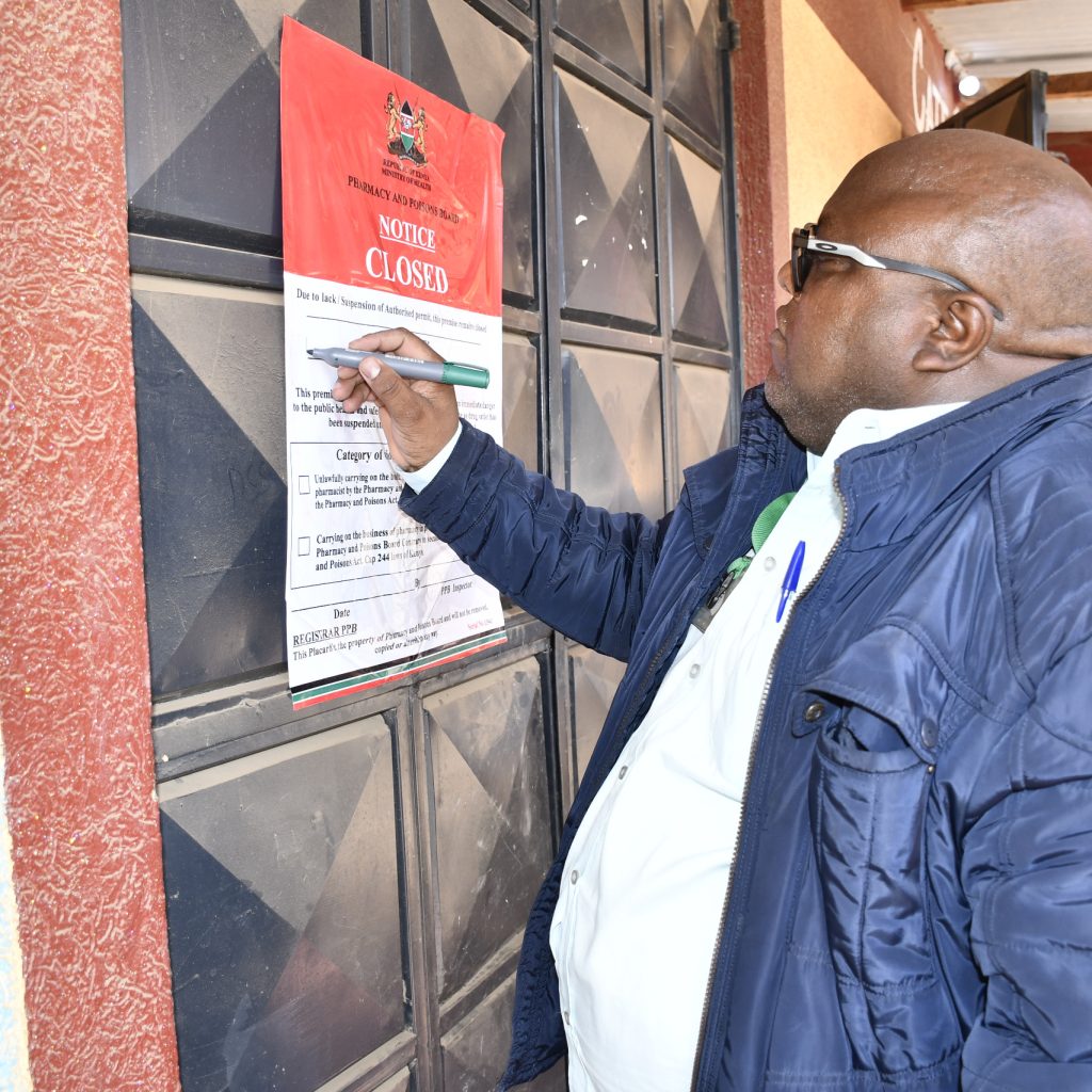 Kenya National Drug Regulator Shuts 48 Pharmacies, Arrests 95 in Fake Drug Crackdown